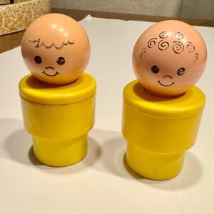 Fisher-Price Vintage Jumbo Little People Bath Toys (1974)